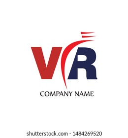 Letter VR New Logo Vector