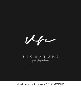 Letter VR Signature Logo Template - Vector