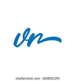 Letter vr or vn abstract logo design