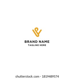 Letter VS Abstract logo template design Vector illustration 