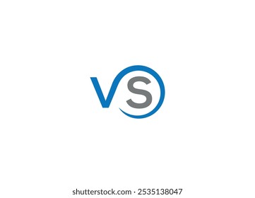 Letter VS logo design Initial vector Custom brand logo template
