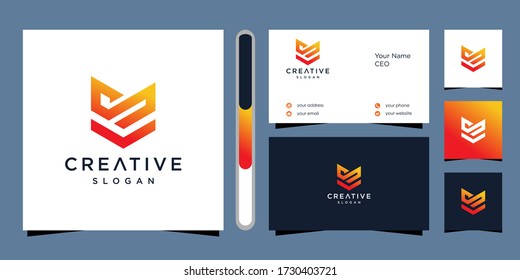 vector de diseño de logotipo de firma de leyes y tarjeta de negocios