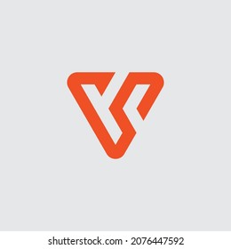 Logotipo Carta Vs, Logotipo Carta Vs, Logotipo Vs Moderno, diseño de iconos vectoriales.