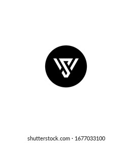 letter VS logo vector icon template