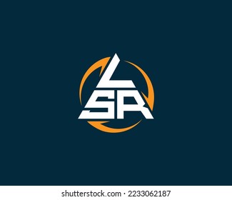 Letter VSR, CSR triangle shape creative logo design. Modern,  Simple and Elegant triangle vector illustration.