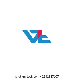 letter vt linked colorful simple logo vector 