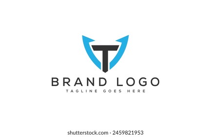 letra VT logo diseño de Plantilla de Vector para la marca