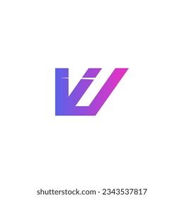 Letter VU logo, VU Monogram, Initial VU logo, VU Logo, icon, vector