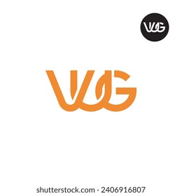 Diseño de logotipo de monograma de carta VUG