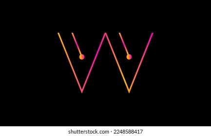 Letter VV logo design. VV logo monogram design vector