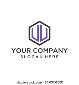 Letter VV logo design vector for business company