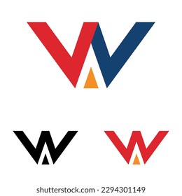 letter VV twin logo template