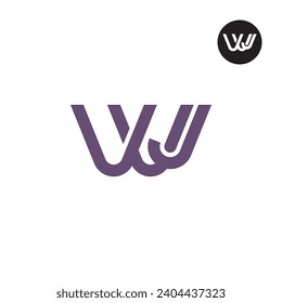 Logo-Design für Letter VVJ oder WJ Monogram