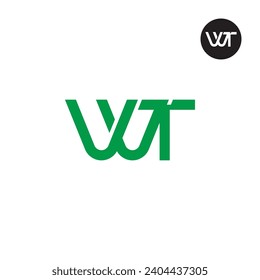 Letter VVT or WT Monogram Logo Design