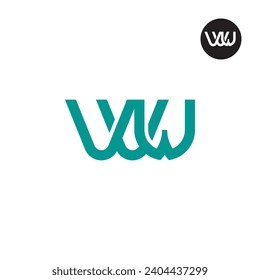 Diseño de logotipo de monograma de carta VVW