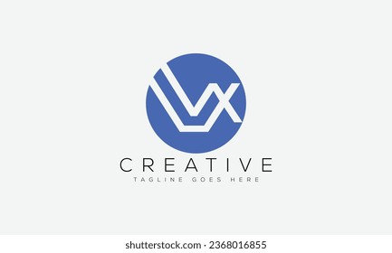 Design-Vorlage für das Logo von Letter VX, Vektorgrafik