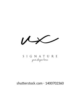 Letter VX Signature Logo Template - Vector