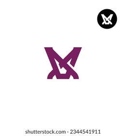 Letter VX XV Monogram Logo Design Unique