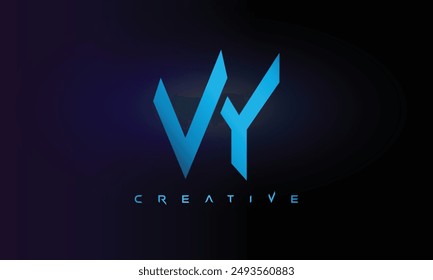 Letter VY logo design creative custom clean two alphabet logo
