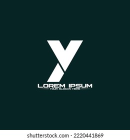 Letter VY simple logo design vector