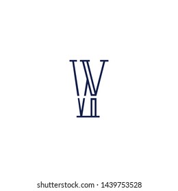 letter VY YV V Clean and Minimal Initial Based Logo Design