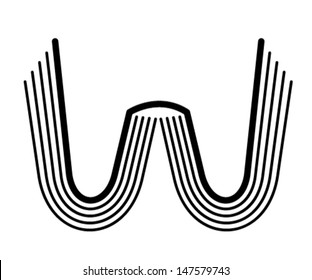 Letter W.
