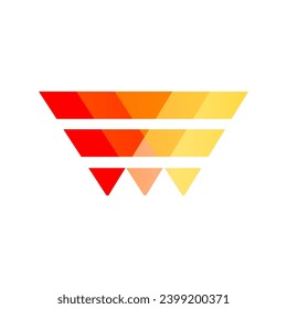 letter w abstract design logo