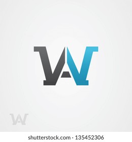 Letter W Abstract Logo Symbol