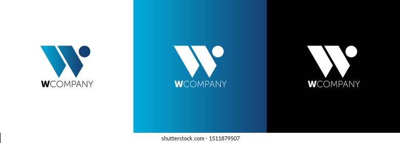Letter W Abstract Logo Symbol