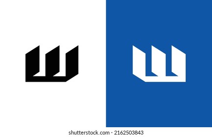 Letter W Abstract Logo Symbol. logo w