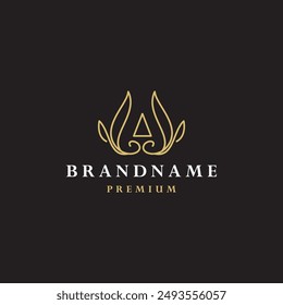 Letter w abstract luxury logo template vector illustration design