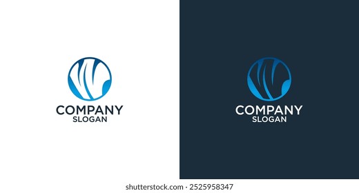 letra w abstrata monograma logotipo design vetor