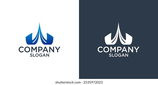 Vector de diseño de logotipo de monograma abstracto de letra W