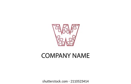 Letter W abstract monogram vector logo template