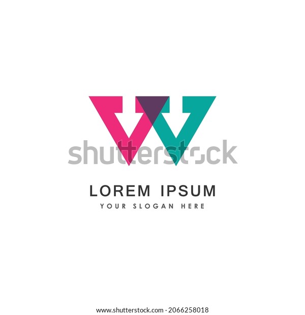 Letter W Arrow Logo Template Stock Vector (Royalty Free) 2066258018 ...
