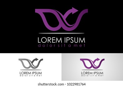 Letter W Arrow Logo Vector Stock Vector (Royalty Free) 1022981764 ...