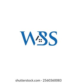 Letter W B S Building Logo Icon Vector