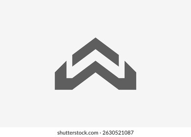 letter W bold modern logo 