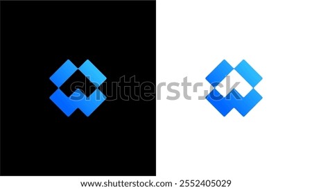 Letter W box or W pack logo concept vector icon