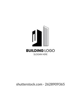 Letter W building logo for construction, architecture and property logo. Template for your brand