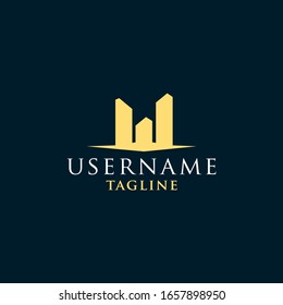 letter W building logo design inspiration . world class building logo design inspiration . w city silhouette