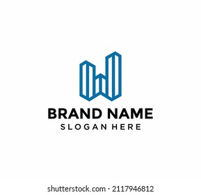 3,725 W building logo Images, Stock Photos & Vectors | Shutterstock