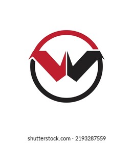 Letter W Business vector logo design template on white background