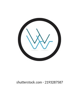 Letter W Business vector logo design template on white background