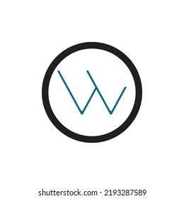 Letter W Business vector logo design template on white background