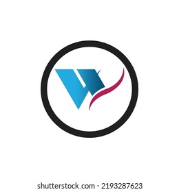 Letter W Business vector logo design template on white background