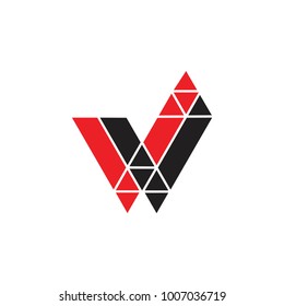 letter w check mark design logo vector