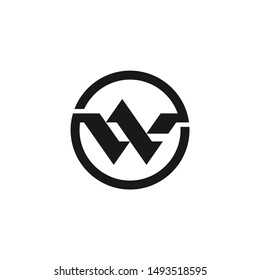 The Letter W and Circle logo design inspiration