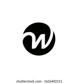 letter w circle logo idea