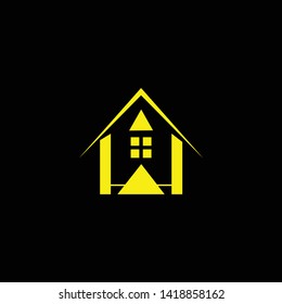 Letter W Clean and Minimal Initial Based Logo Design. Real estate business logo icon